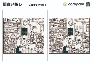 ＃55【間違い探し】パン屋